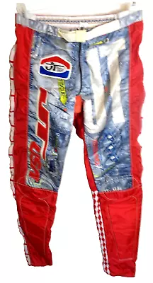 Vintage JT USA MX Motocross BMX Racing Pants Sz 30 Mens Knee Padded • $89