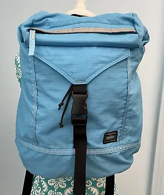 $75 • Buy Used Yoshida PORTER Backpack Back Pack Japan Desert Nylon Turquoise Blue