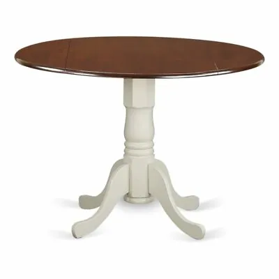 East West Furniture Dublin Traditional Wood Dining Table In Mahogany/White • $176.39