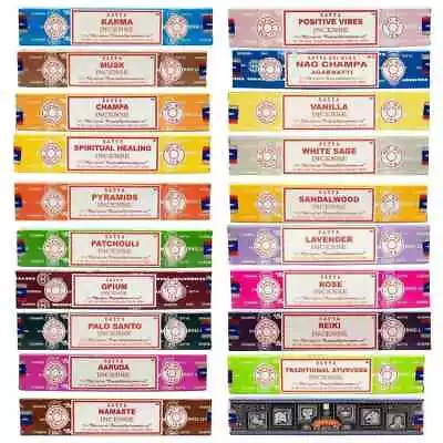 Satya Incense Sticks (Various Choices) Hand Rolled High Quality Scent From India • £1.65