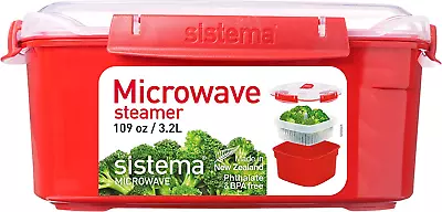 Microwave Steamer For Cooking Food And Vegetables With Steam Release Vent • $32.17