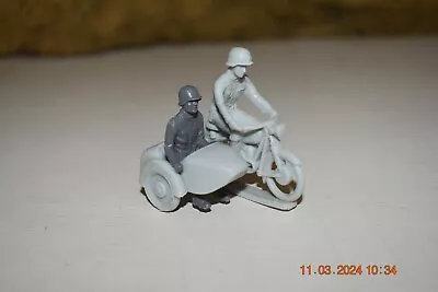 Vintage Marx Desert Fox Playset 4178 M.O. Light Gray German Motorcycle #2 • $12.50