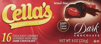 Cella's Dark Chocolate Covered Cherries 16 Count (Pack Of 1) • $8.79