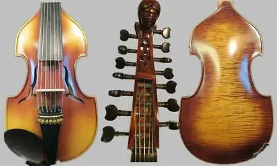Baroque Style SONG Brand Profession Master 7×7 Strings 15  Viola D'Amore #14711 • $1199
