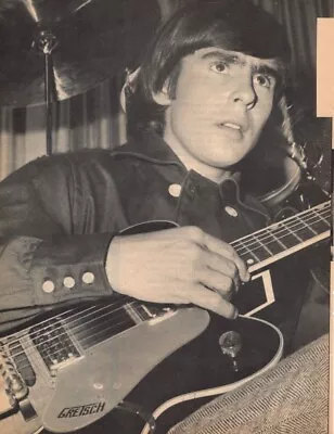 Davy Jones Gretsch Guitar Pinup Teen Life Magazine Monkee Clippings Photo Pix • $4