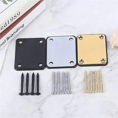 Electric Guitar Neck Plate With Screw For Fender Stratocaster Telecaster B • $6.99