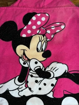 Disney Minnie Mouse Hooded Towel Used Shows Wear • $19.99