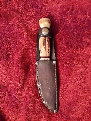  Antique Marble's Gladstone Mich U.s.a Pat'd 1916 Knife Stag On Stag Nice ! • $135.50