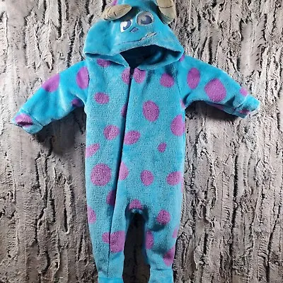 Disney Baby Sully Sleeper Costume One Piece Pajamas 6 Mo. Monsters Inc • $16.07