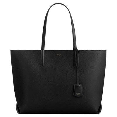 $209 • Buy OROTON ZIP TOTE LEATHER BAG In Black RRP$399