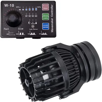 Aquarium Wave Maker Power Head With Magnet Suction Base And Controller For 10 To • $75.99
