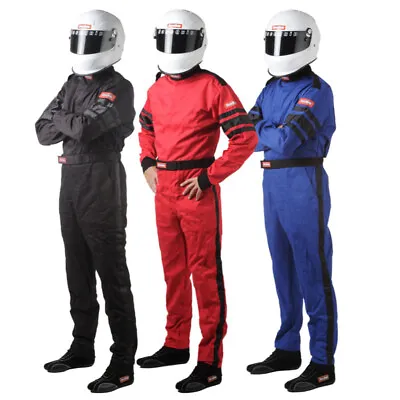 RaceQuip Driving Fire Suit One Layer 1 Piece 110 Series SFI 3.2A Multiple Sizes • $139.95