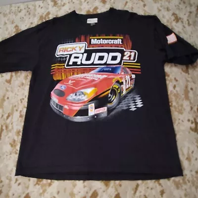 Vtg Ricky Rudd Motorcraft Nascar T Shirt The Fire Inside Men's XL  • $39.88