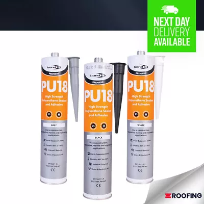 £6.99 • Buy Pu18 Sealant Adhesive Silicone Strong Marine Rubber Pond Auto Grp Car Wood Metal