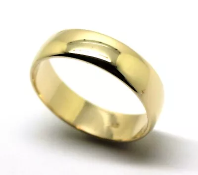 Kaedesigns Genuine Solid 9ct 9Kt Yellow Gold Wedding Band Ring Size U 6mm Wide • $477.04