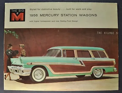 1956 Mercury Station Wagon Brochure Monterey Custom Commuter Nice Original 56 • $24.95