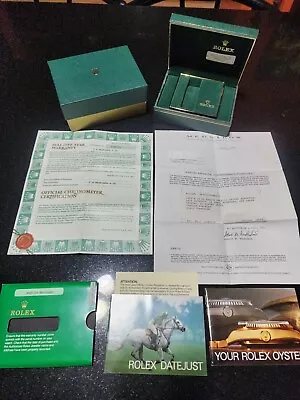 Rolex OEM Vintage Green Watch Box With Papers And Original Recipe.  • $299.95