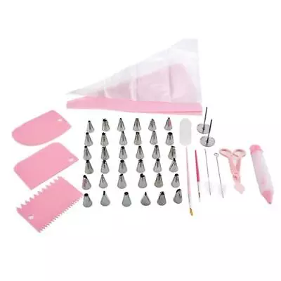 61PCs Cake Decoration Tools Icing Piping Tips Professional Cake Decorating Kit • £15.86