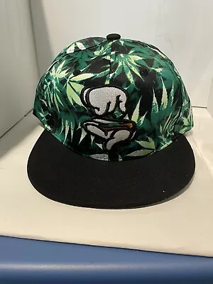 Marijuanna Leaf Hat Cap Snapback Rolling Papers All Over Print Mary Jane • $19.99