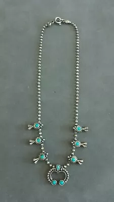Vintage Southwestern Style Baby Squash Blossom Necklace 12  1/2. • $12.99