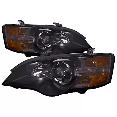 Headlights Halogen Set Black Performance Lens Fits 05-07 Subaru Legacy & Outback • $189.99