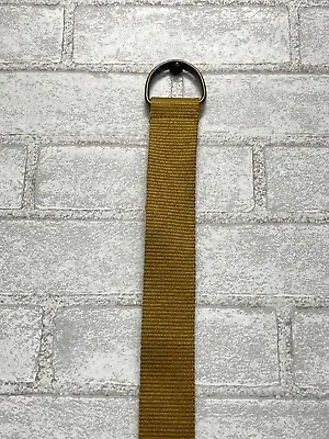 Unbranded Double D-Ring Web Belt Yellow Men's Size 30x32 100% Polyester • $13.31