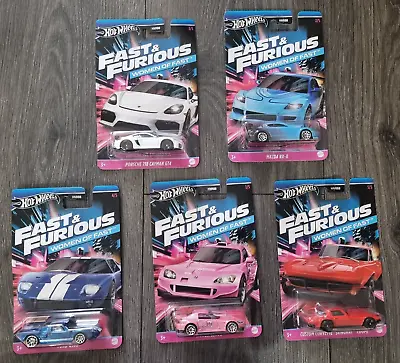 2024 Hot Wheels Fast & Furious S4 FULL 5 CAR SET Women Of Fast Mazda RX8 S2000 • $31.45