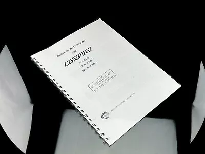 Consew Model 224 225 226 & R-1 Operating Instruction Manual User Guide Copy • $16.95