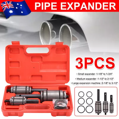 3x Tail Pipe Expander Exhaust Automotive Remover Dent Repair Garage Tools Set • $39.95
