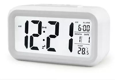 Digital Alarm Clock Large LED With Snooze Bedroom Dual Clock Dimmer Battery New • $19.95