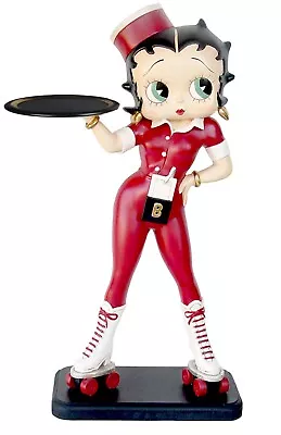 £328 • Buy 3ft BETTY BOOP ROLLERSKATE WAITRESS WITH TRAY RED COLLECTACLE FIGURINE