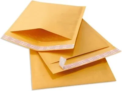 50 #000 4x8 Kraft Paper Bubble Padded Envelopes Mailers Shipping Case 4''x8'' • $9.45