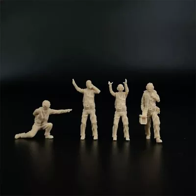 1/72 Scale Model Modern US Navy Aircraft Carrier Ground Military Soldier Figures • $12