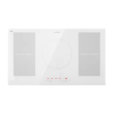 Induction Hob 90 Cm 5 Ring Glass Ceramic Induction Range Cooker White Electric  • £583.32