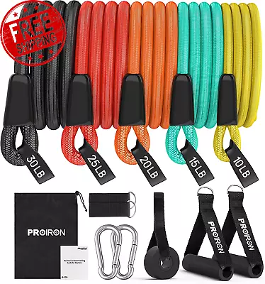 Resistance Bands Set 14 Pieces Anti-Snap Resistance Band Exercise With Handles  • $59.39