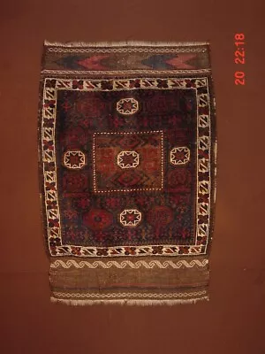 Wonderful   Antique 1890  Tribal  Baloedsj  Special Small  Rug    **hg*** • $85