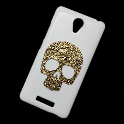 Phone Case For Xiaomi Redmi Note 2 3D Retro Metal Skull Back Hard Cover • $9.27