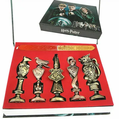 $35.99 • Buy New Harry Potter Hogwarts School Badge Vintage Wax Seal Stamp Set Collection Gif