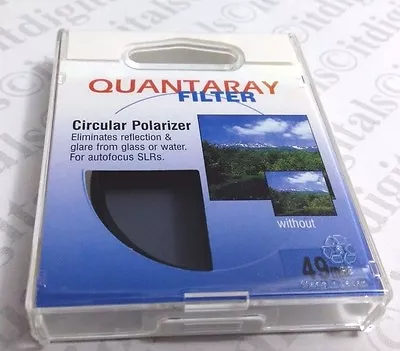 Japan Made 49mm CIRCULAR POLARIZER Lens FILTER CPL 49 Mm PL-CIR Quantaray P-CL • $9.99