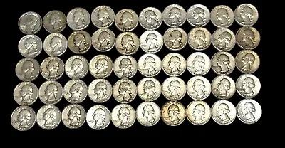 Washing Silver Quarters 90% Silver 1934-1964p D S Year & Mint Any Qty 1 Qtr Per  • $9.99