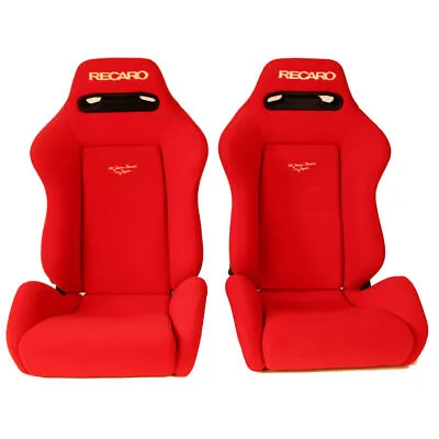 PAIR OF USED JDM RECARO SR3 Red BUCKET SPORT SEATS RACING PORCHE HONDA AUTO Cars • $3682.80