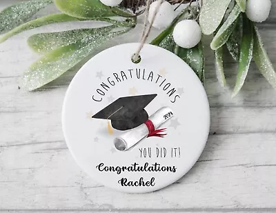 Graduation 2024 University Congratulations Personalised Plaque Keepsake Gift • £5.39