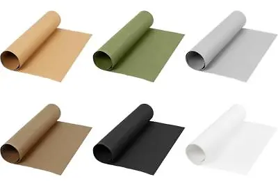 Assorted  Colour Faux Leather Cellulose Paper Roll For Sewing Decoration Crafts • £12.99