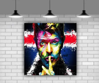 David Bowie Canvas Wall Art Canvas Picture Framed And Ready To Hang Various Size • £20.23