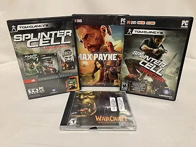 PC Game A Lot - Max Payne 3 Splinter Cell Mega Pack War Craft • $28