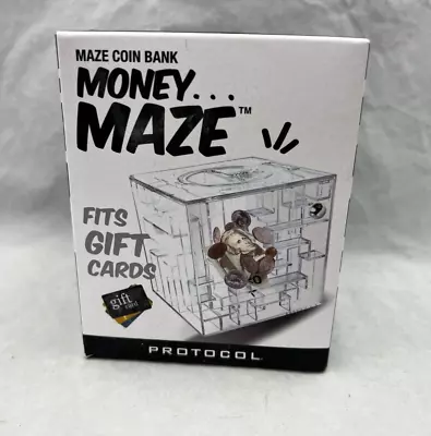 PROTOCOL Money Maze Coin Bank Cash Or Gift Card Puzzle Box Gift  FAST SHIP! • $12.89