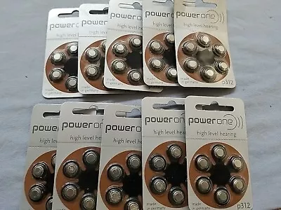 13 Packs Of Power One P312 6-Pack Hearing Aid Batteries Expired Unopened Packs. • $5.99