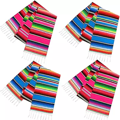 Mexican Table Runner 4Pack 14 X 110 Inches Large Mexican Theme Party Decoration • $29.99