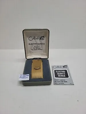 Vintage Colibri Electro-Quartz Gold Tone Body In Original Box ITT RANGER FOREST • $49.99