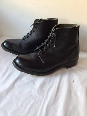 £199 • Buy Vintage 50's GTHAWKINS Boots English Workwear UK6 Black Hobnail Leather British